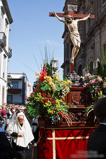 Good Friday procession during semana santa in Las Palmas