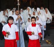 Travel photography:Good Friday procession during semana santa in Las Palmas, Spain