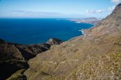 Travel photography:View of the coast in Tamadaba Nature Reserve, Spain