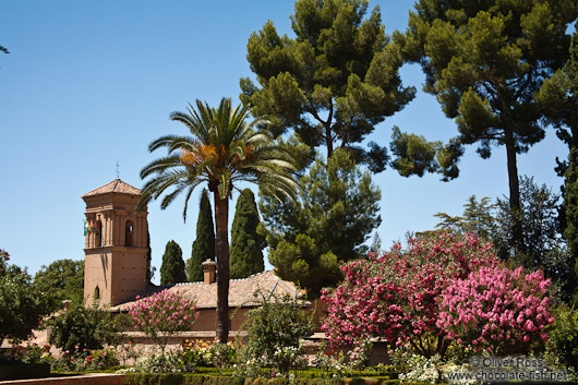 Gardens in the Granada Alhambra
