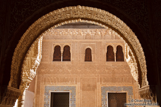 Arch in the Nazrin palace of the Granada Alhambra