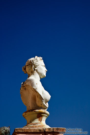 Sculpture in the gardens of the Generalife of the Granada Alhambra