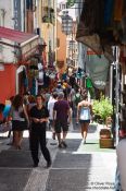 Travel photography:Street in Granada`s Albayzin district, Spain