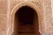 Travel photography:Stair case in the Nazrin palace in the Granada Alhambra, Spain