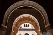 Travel photography:Doorways in the Nazrin palace in the Granada Alhambra, Spain