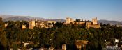 Travel photography:Panoramic view of the Granada Alhambra, Spain