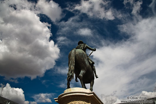 Statue of king Philip III in Madrid´s Plaza Mayor