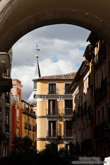 One of the gates to the Plaza Mayor in Madrid