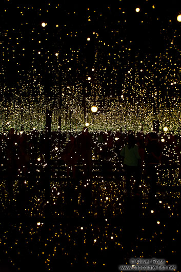 Eternity room designed by Yayoi Kusama in the Reina Sofia museum