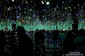 Travel photography:Eternity room designed by Yayoi Kusama in the Reina Sofia museum, Spain