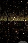 Travel photography:Eternity room designed by Yayoi Kusama in the Reina Sofia museum, Spain