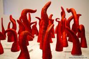 Travel photography:Exhibit by Yayoi Kusama in the Reina Sofia museum, Spain