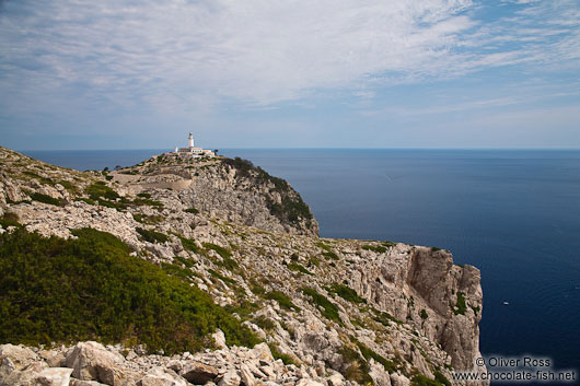 View of the cape and light house at Cap Formentor