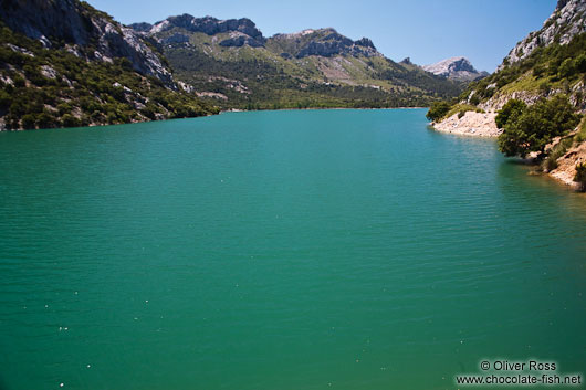 The Gorg Blau water reservoir in the Serra de Tramuntana mountains
