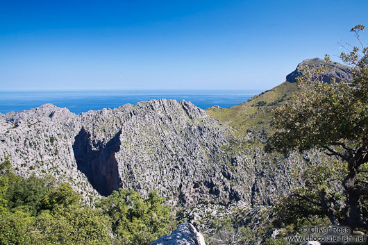 Panoramic view in the Serra de Tramuntana mountains