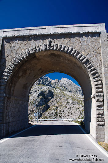 Road through the Serra de Tramuntana moutains