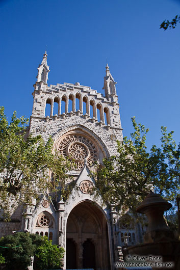 The main cathedral in Soller