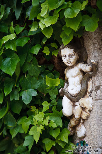 Sculpture outside the Valldemossa Cartuja Carthusian Monastery