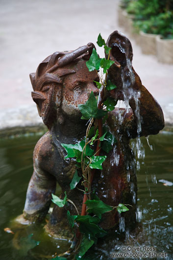 Fountain outside the Valldemossa Cartuja Carthusian monastery