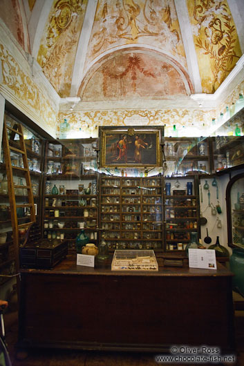 The old pharmacy in the Valldemossa Cartuja Carthusian monastery