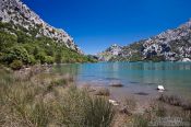 Travel photography:The Gorg Blau water reservoir in the Serra de Tramuntana mountains, Spain