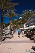 Travel photography:Sea side promenade in Port de Soller, Spain