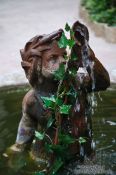 Travel photography:Fountain outside the Valldemossa Cartuja Carthusian monastery, Spain