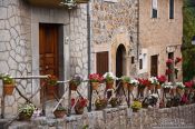 Travel photography:Decorated street in Valldemossa village, Spain