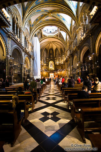 The main church at Montserrat monastery