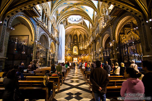 The main church at Montserrat monastery