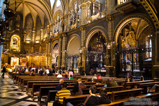 The main church at Montserrat monastery