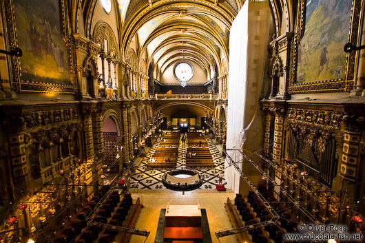 The main church at Montserrat monastery