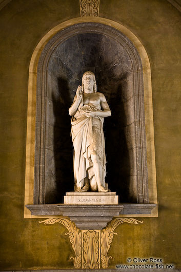 Sculpture in the Montserrat courtyard