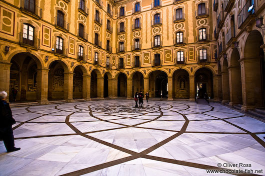 Courtyard outside the main church at Montserrat monastery