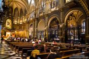 Travel photography:The main church at Montserrat monastery, Spain