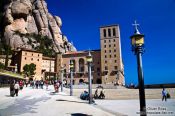 Travel photography:Montserrat main square, Spain