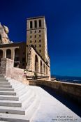 Travel photography:Montserrat main square and stairs, Spain