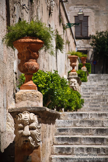 Stair case with fountains in Palma