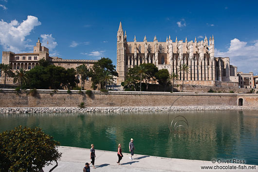 La Seu cathedral (right) with Almoina palace in Palma