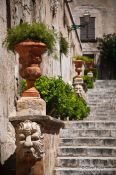 Travel photography:Stair case with fountains in Palma, Spain