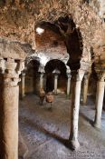 Travel photography:Inside the old Arabic Baths in Palma, Spain