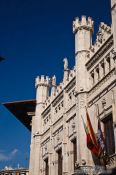 Travel photography:Gargoyles at the Palma city hall, Spain