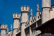 Travel photography:Gargoyles at the Palma city hall, Spain