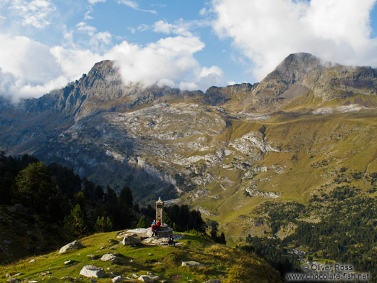 View from the La Renclusa refuge at the base of the Aneto mountain