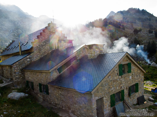 La Renclusa refuge at the base of the Aneto mountain