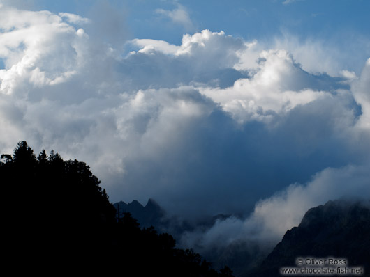 View from the La Renclusa refuge at the base of the Aneto mountain