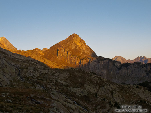 View from the La Renclusa refuge at the base of the Aneto mountain