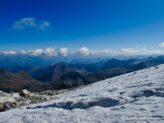 View from the glacier below the Aneto mountain