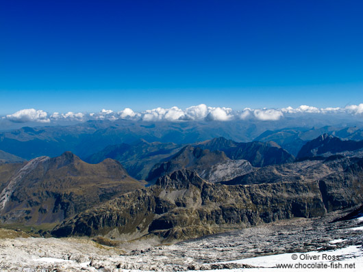 View from the glacier below the Aneto