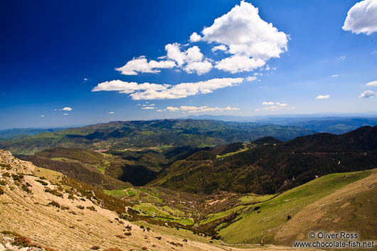 View from a pass near Taga mountain